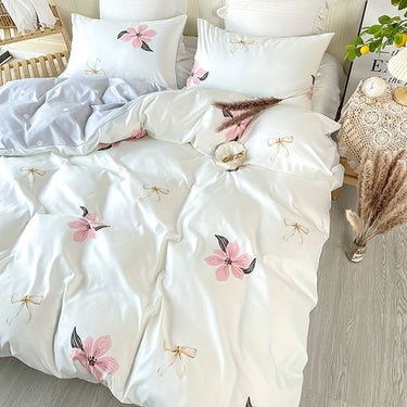 3Piece Pastoral Floral Duvet Cover Set